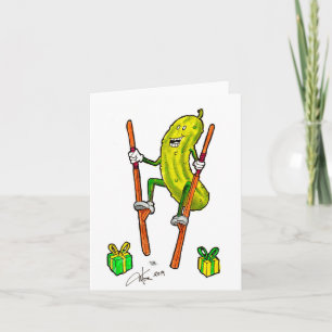 Pickle On Stilts Birthday Card Kaart