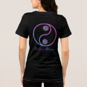 Pickle Peace multi paarse ying yang Tri-Blend Shirt (Achterkant)