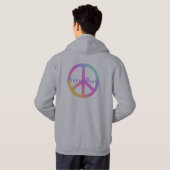 Pickle peace sweatshirt in pastels (Achterkant volledig)