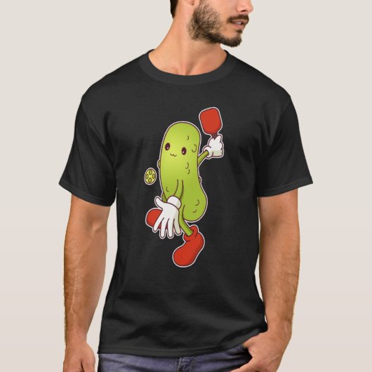 Pickle Playing Pickleball T-shirt (Voorkant)