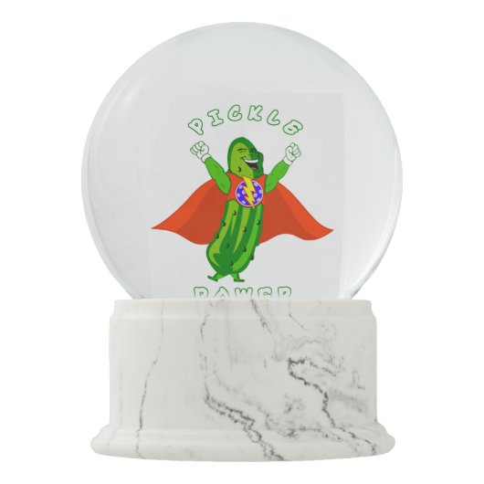 Pickle Power Funny Pickleball Sneeuwbol (Voorkant)