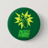 Pickle Power! Ronde Button 5,7 Cm (Voorkant)