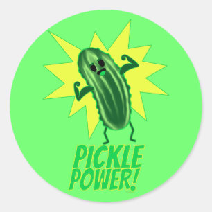 Pickle Power! Ronde Sticker