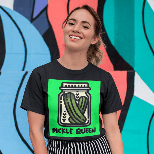 PICKLE QUEEN DAMES GRAPPIGE T-SHIRTS T-SHIRT