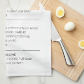 Pickle Recipe - Kitchen towel Theedoek (Quarter Fold)