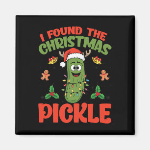 Pickle Santa Hat Kerstverlichting - Ik vond de ker Magneet