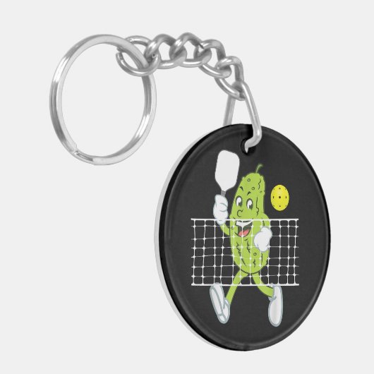 Pickle Speling Pickleball - Funny Pickleball Paddl Sleutelhanger (Voorkant Links)