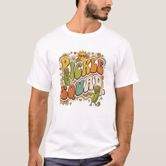 Pickle Squad Groovy Retro 70s Grafisch T-shirt