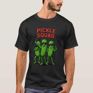 Pickle Squad Veganistisch Voedsel Liefhebber Dabbi T-shirt
