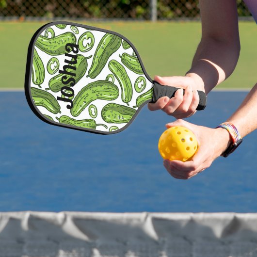 Pickle thema gepersonaliseerde Pickleball Paddle (Insitu)