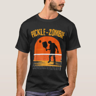 Pickle Zombie Zombie Spelen Pickleball Halloween T-shirt