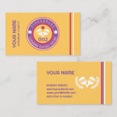 picklebalcoach geel visitekaartje (Voorkant / Achterkant)