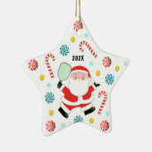 Pickleball 2023 Keepomwille Keramisch Ornament (Rechts)