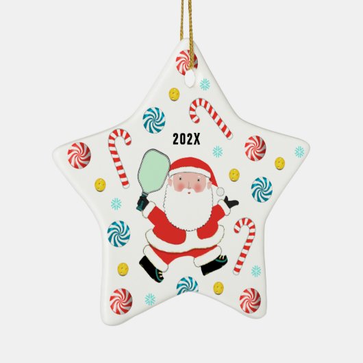 Pickleball 2023 Keepomwille Keramisch Ornament (Rechts)