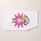 Pickleball aangewezen Dinker Roze Cocktail Handdoek (Handdoek)