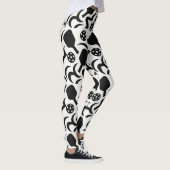 Pickleball Abstrait Paddle Court Style Leggings (Droite)