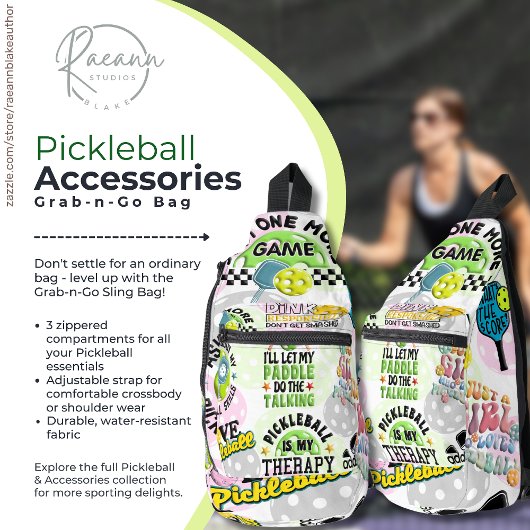 Pickleball Accessories Grab-n-Go Sling Bag