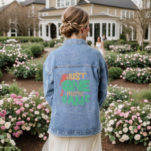 Pickleball Addiction: Nog een spel grinnikt Denim Jacket
