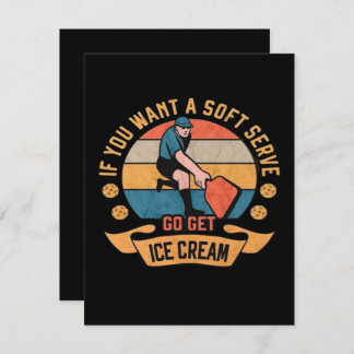 Pickleball Als je wilt Soft Serve krijgen Ice Crea