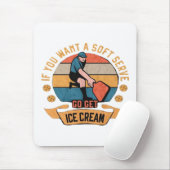 Pickleball Als je wilt Soft Serve krijgen Ice Crea Muismat (Met muis)