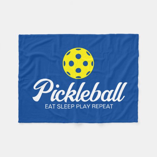 Pickleball amant flece couverture avec une citatio (Devant (Horizontal))