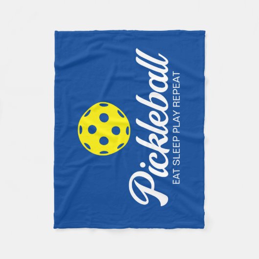 Pickleball amant flece couverture avec une citatio (Devant)