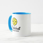 Pickleball amant tasse de café avec une citation d (Devant gauche)