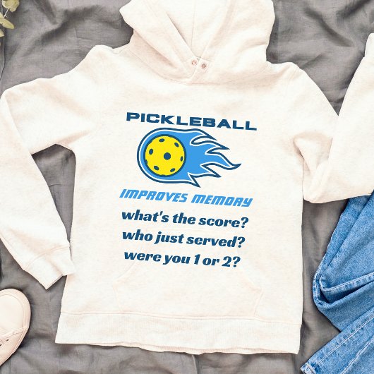 Pickleball améliore la mémoire drôle Sweat - shirt