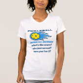 Pickleball améliore la mémoire drôle T-shirt (Devant)