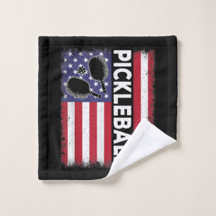 Pickleball Amerikaanse Vlag Grappige Pickleball Li Washandje