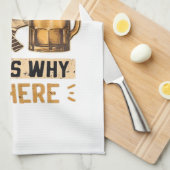 Pickleball and Beer That’s Why I’m Here Funny Pick Theedoek (Quarter Fold)