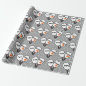 Pickleball and Paddle for Birthday Cadeaupapier (Uitgerold)