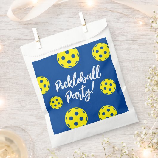 Pickleball Anniversaire fête sacs pour gâteries (Coupé)