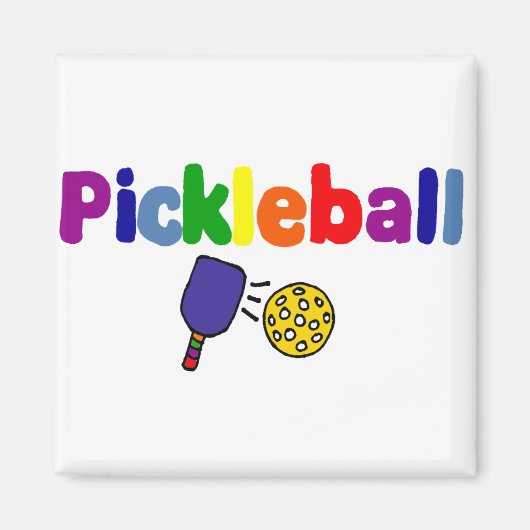 Pickleball Art Magneet (Voorkant)
