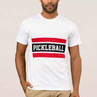 PICKLEBALL Athletic Bold Helder Rood Zwart Strepen