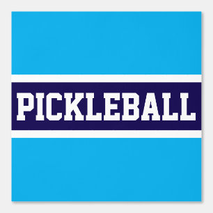 PICKLEBALL Athletic Navy Azure Blauw Wit Strepen Behang