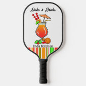 Pickleball Bachelorette Bruiloft Dinks & Dranks Pickleball Paddle (Voorkant)