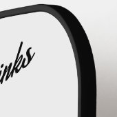 Pickleball Bachelorette Bruiloft Drankjes & Borrel Pickleball Paddle (Links Detail)