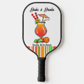 Pickleball Bachelorette Bruiloft Drankjes & Borrel Pickleball Paddle (Achterkant)