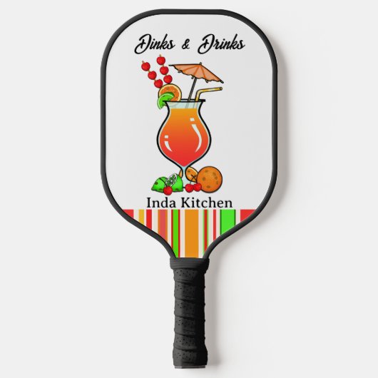Pickleball Bachelorette Bruiloft Drankjes & Drankj Paddle (Voorkant)