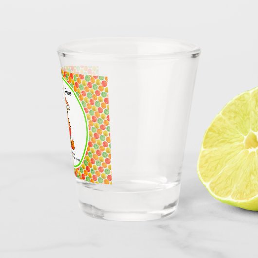 Pickleball Bachelorette Bruiloft Drankjes & Drinke Shot Glas (Rechts)