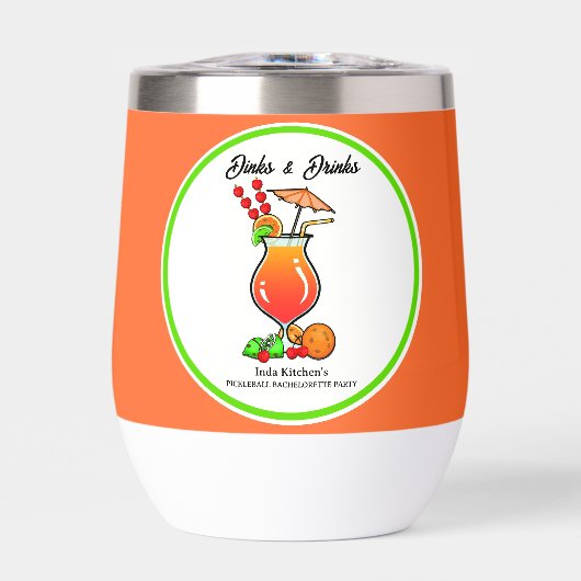 Pickleball Bachelorette Mariage Dinks & Boissons (Avant)