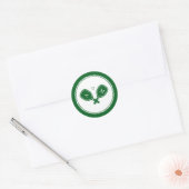 pickleball bachelorette ronde sticker (Envelop)