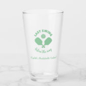 Pickleball Bachelorette-weekend Glas (Voorkant)