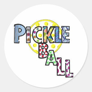 Pickleball bag-tas ronde sticker