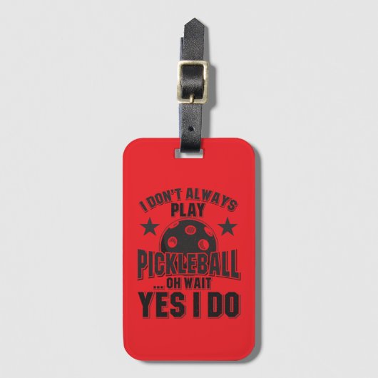 Pickleball Bagagelabel (Voorkant (verticaal))