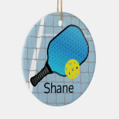 Pickleball Ball Paddle Design Ornament (Rechts)