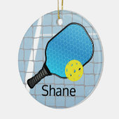 Pickleball Ball Paddle Design Ornament (Links)