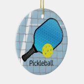 Pickleball Ball Paddle Design Ornament (Rechts)