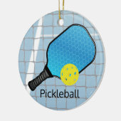 Pickleball Ball Paddle Design Ornament (Links)